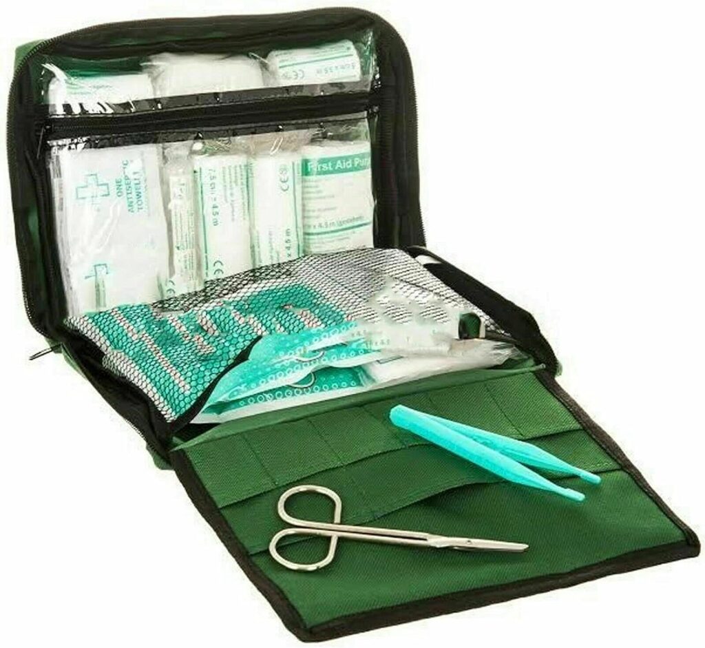 90PCS First Aid Kit Bag - Medical Emergency Kit Includes Eye Pad, Emergency Blanket, Gloves, Bandage, and Nursery Accessories â Suitable for Home, Camping, Travel First Aid Kit