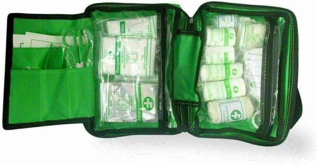 90PCS First Aid Kit Bag - Medical Emergency Kit Includes Eye Pad, Emergency Blanket, Gloves, Bandage, and Nursery Accessories â Suitable for Home, Camping, Travel First Aid Kit