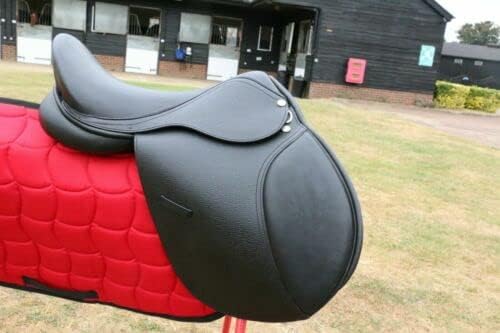 General Purpose Saddle for Horses Black-Brown 16.5 17.5 (17.5 Inch, Brown)