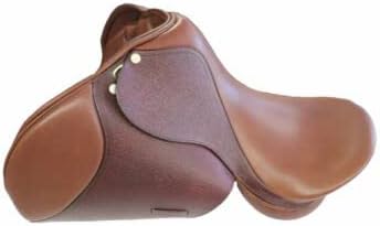 General Purpose Saddle for Horses Black-Brown 16.5 17.5 (17.5 Inch, Brown)