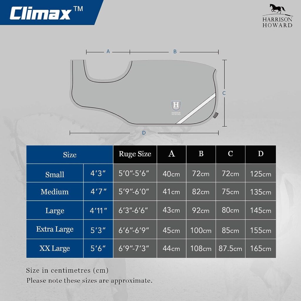 Harrison Howard Climax Exercise Sheet Competition rug Fleece Waterproof Hi-Vis lining (Large: 4 11 (Rug Size 6 3 - 6 6), Fluorescent Green)