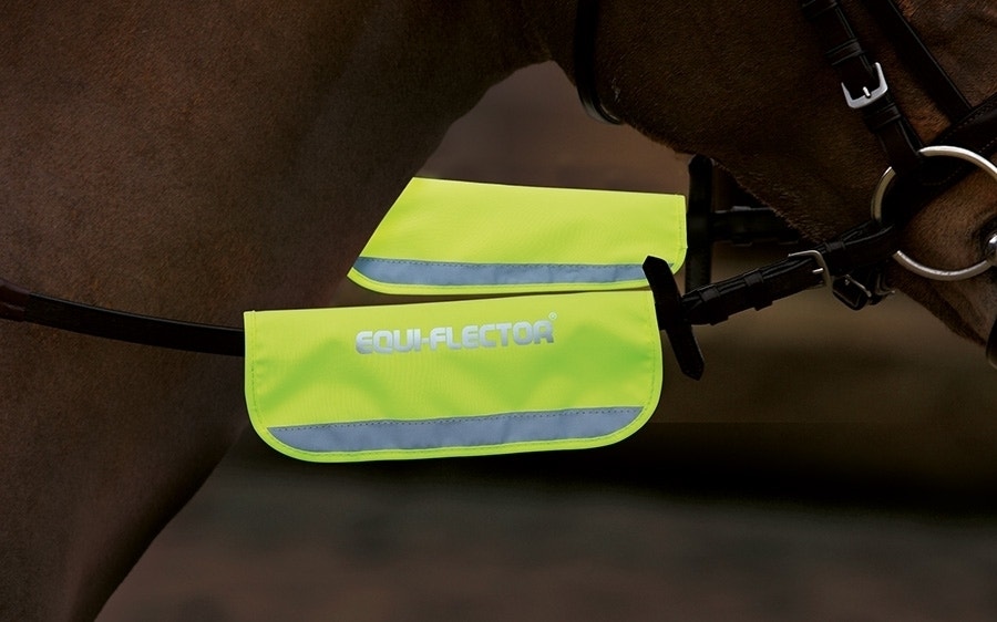 Shires Equi-Flector Bridle Bands - Yellow