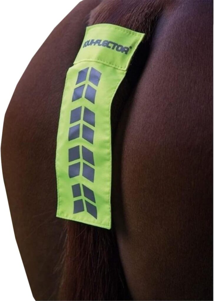 Shires Equi-Flector Reflective Tail Strap In Pink Onesize