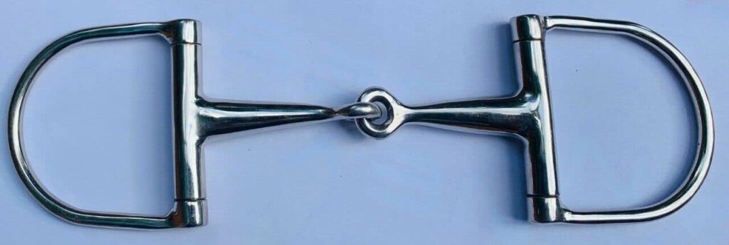 EQUESTRIAN D-RING SNAFFLE HORSE BIT (5 inchs)