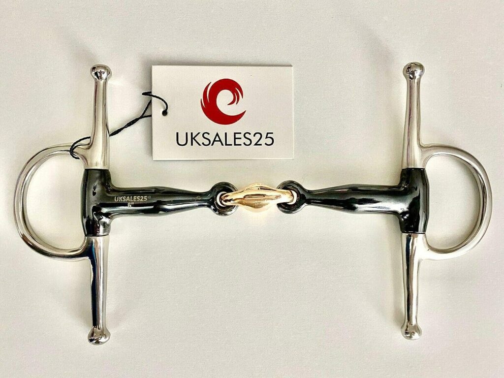 Full Cheek Sweet Iron Snaffle Bit with Copper Lozenge (UKSALES25® Horse Bits) (5.5 INCHES)