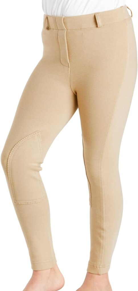 Harry Hall Farnell Horse Riding Jodhpurs for Kids - Girls Boys Equestrian Leggings Childrens Comfortable Tights - Elastic Waist Band Easy Pull-On