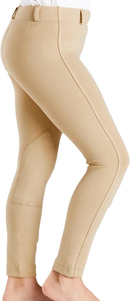 Harry Hall Farnell Horse Riding Jodhpurs for Kids - Girls Boys Equestrian Leggings Childrens Comfortable Tights - Elastic Waist Band Easy Pull-On