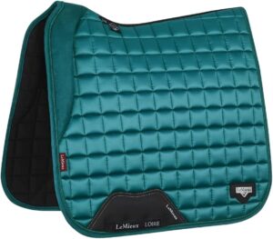 LeMieux Loire Memory Dressage Square Saddle Pad Peacock