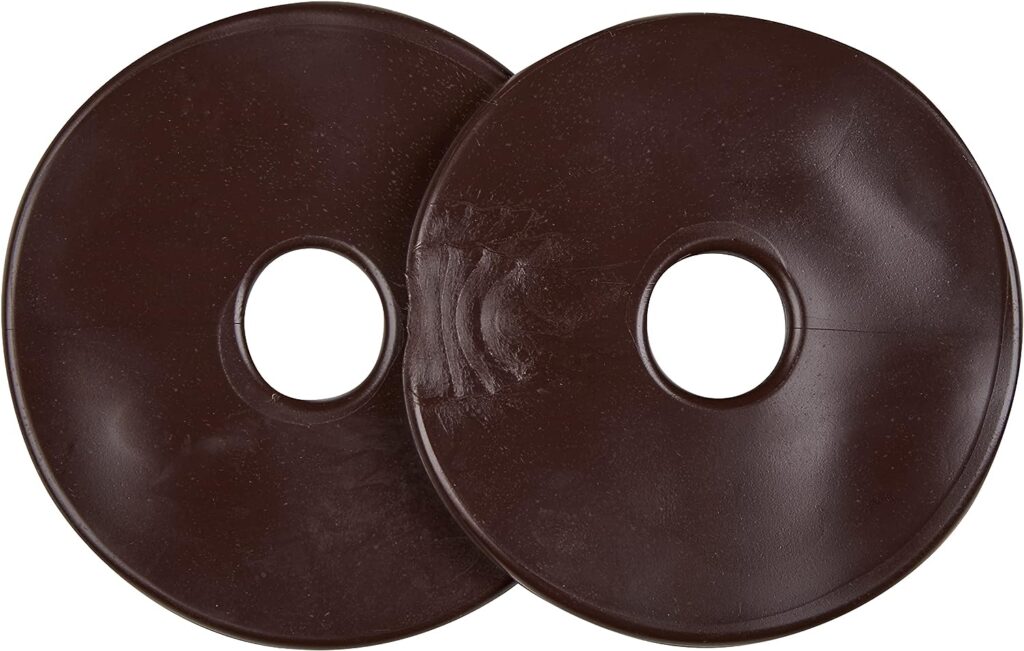 LeMieux Silicone Horse Bit Equestrian Rings Pairs in Brown - Soft, Pliable Reduces Chafing Rubbing - One Size