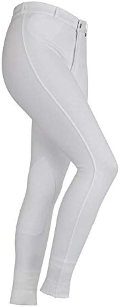 Shires Maids Childrens SaddleHugger Jodhpurs - Canary