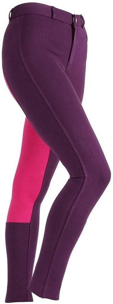 Shires Maids Two Tone Wessex Jodhpurs - Red/Navy