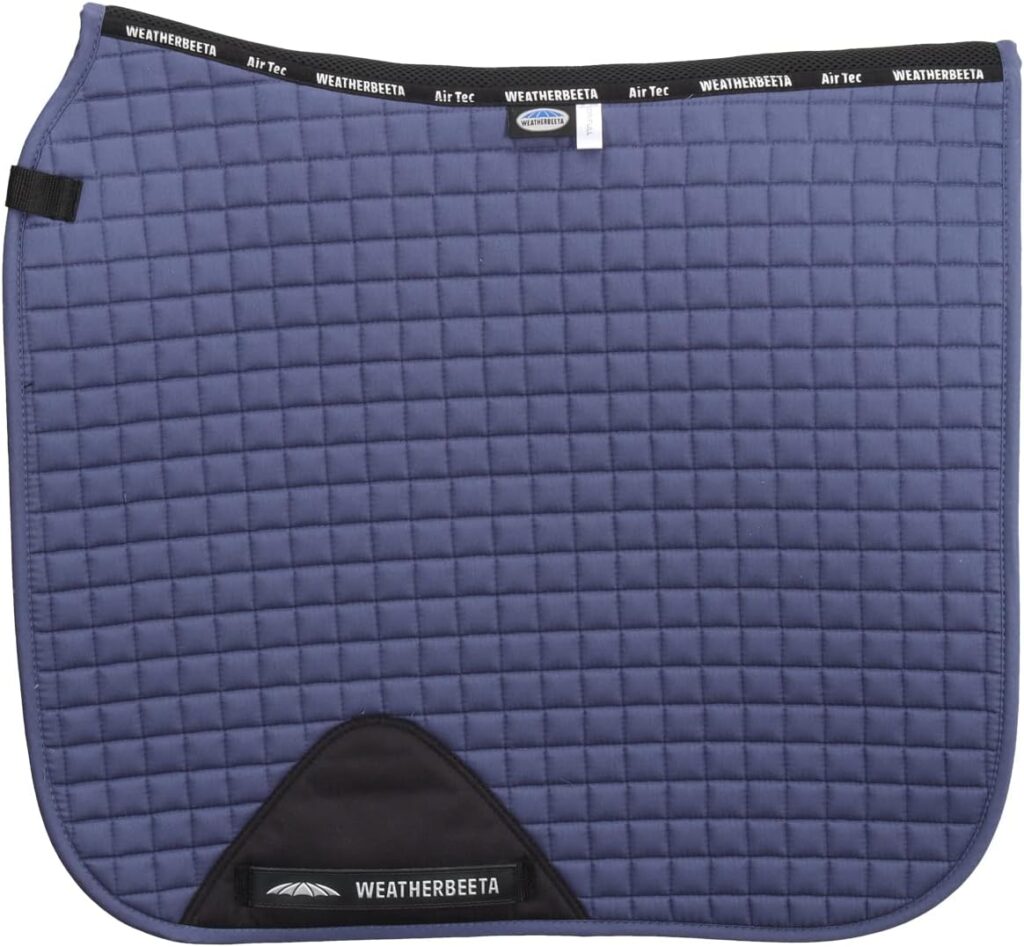 Weatherbeeta Prime Dressage Saddle Pad - Blueberry - Breathable