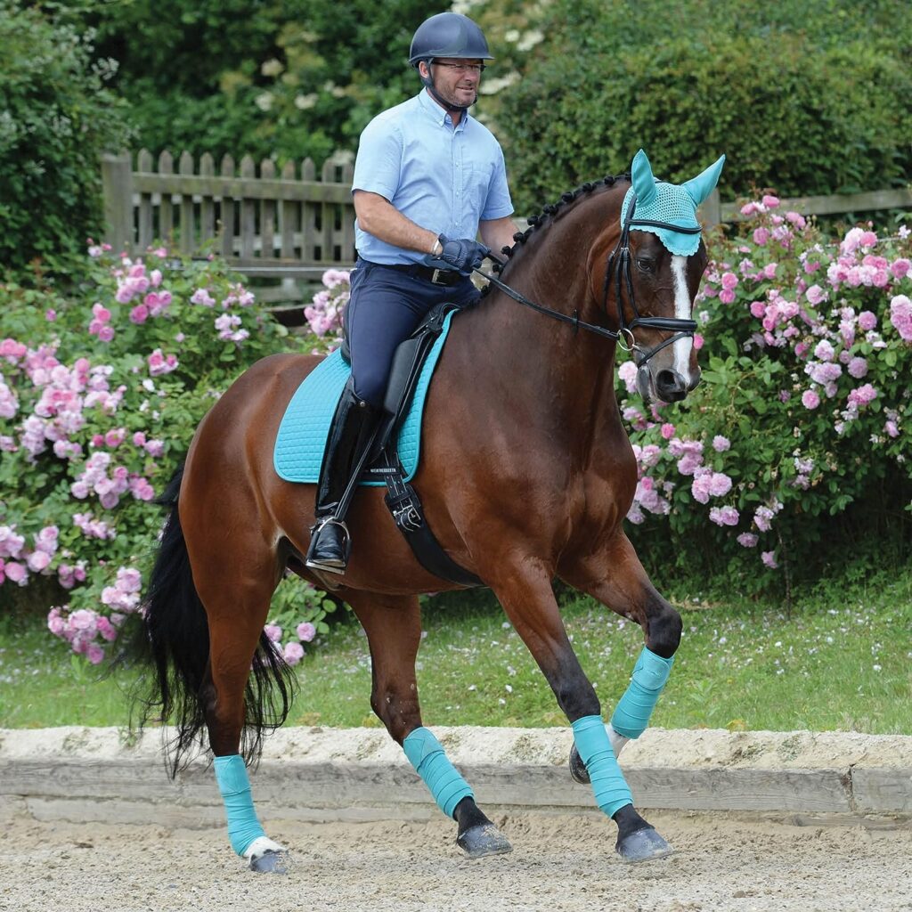 Weatherbeeta Prime Dressage Saddle Pad Lime Green - Breathable - Longer shape to sit perfectly with a dressage saddle