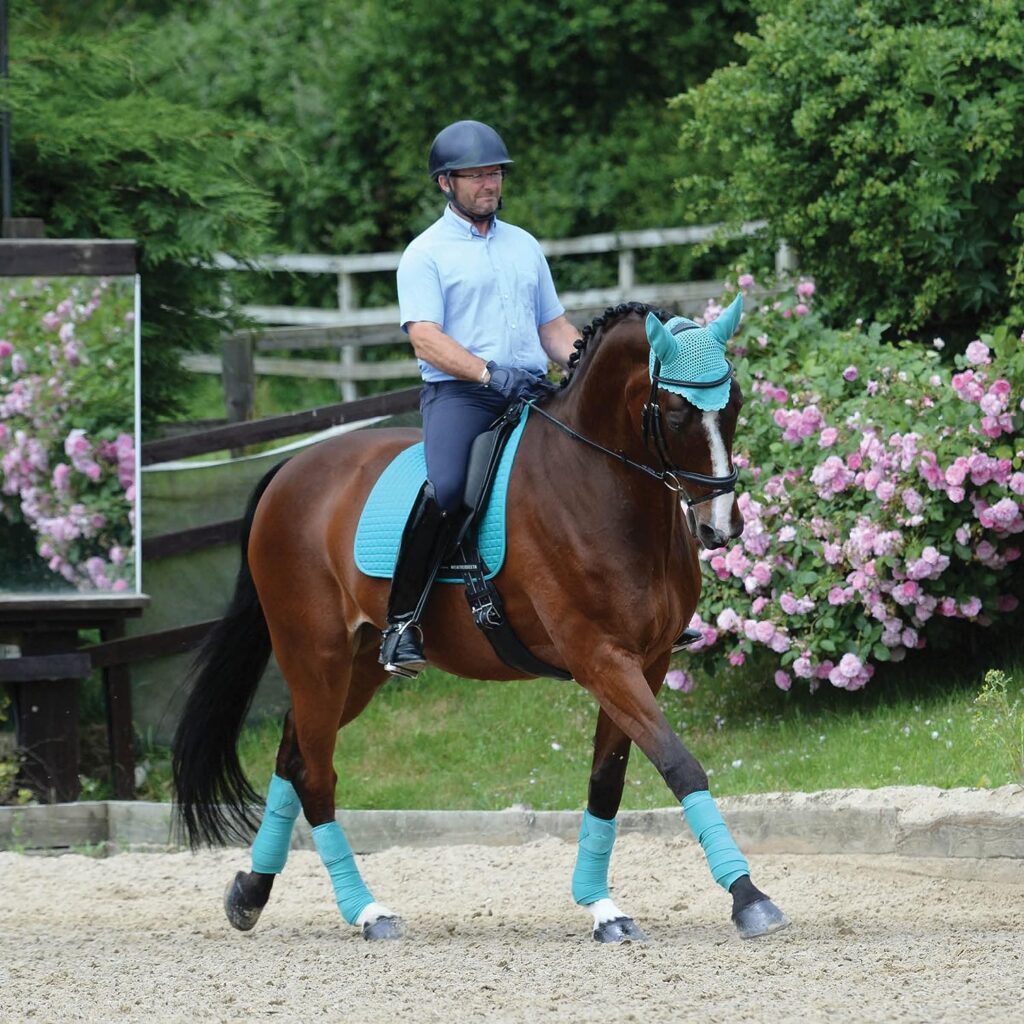 Weatherbeeta Prime Dressage Saddle Pad Lime Green - Breathable - Longer shape to sit perfectly with a dressage saddle