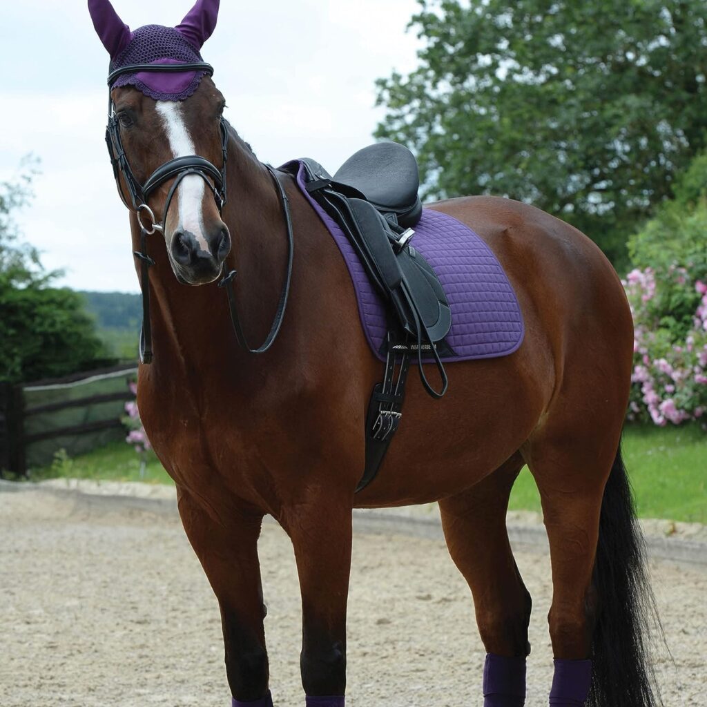 Weatherbeeta Prime Dressage Saddle Pad Lime Green - Breathable - Longer shape to sit perfectly with a dressage saddle