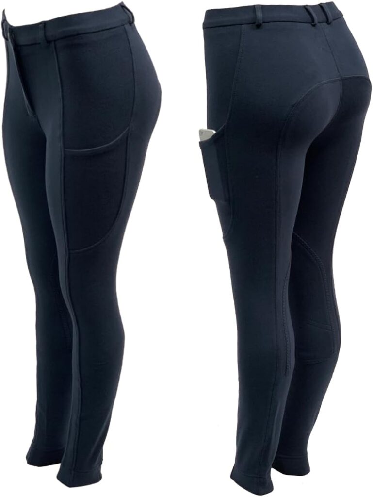 Autumnn Equestrian Jodhpurs Ladies Navy Jodphurs Ladies Equestrian with Two Phone Pockets Horse Riding Breeches Ladies Jodhpurs