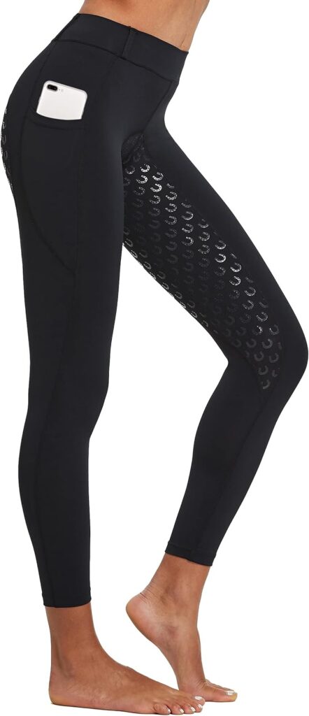 FitsT4 Horse Riding Ladies Women Silicon Full SEAT Jodhpurs Equestrian Gym/Yoga Leggings Tights Breeches Equine