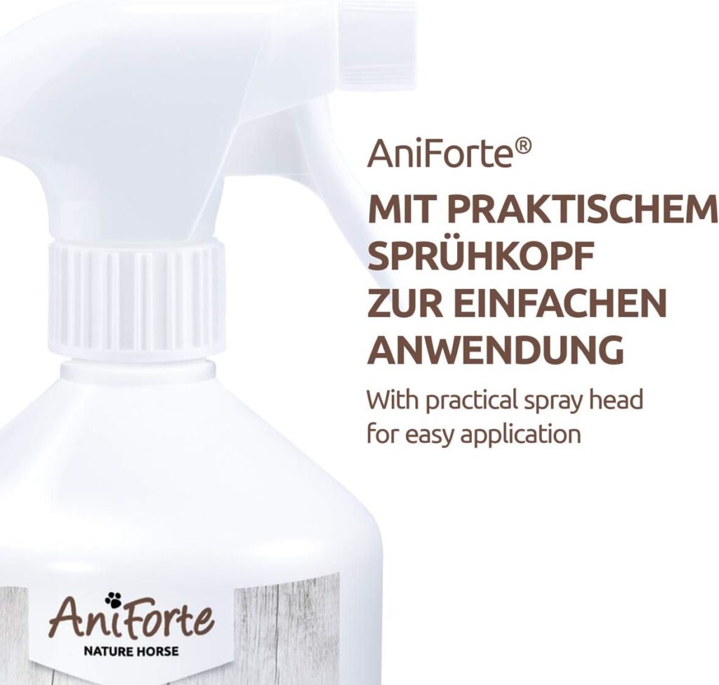 AniForte Horsefly EX Spray for horses ponies 1 L - Repellent spray against horseflies, flies mosquitoes, immediate long-term protection, repels biting insects