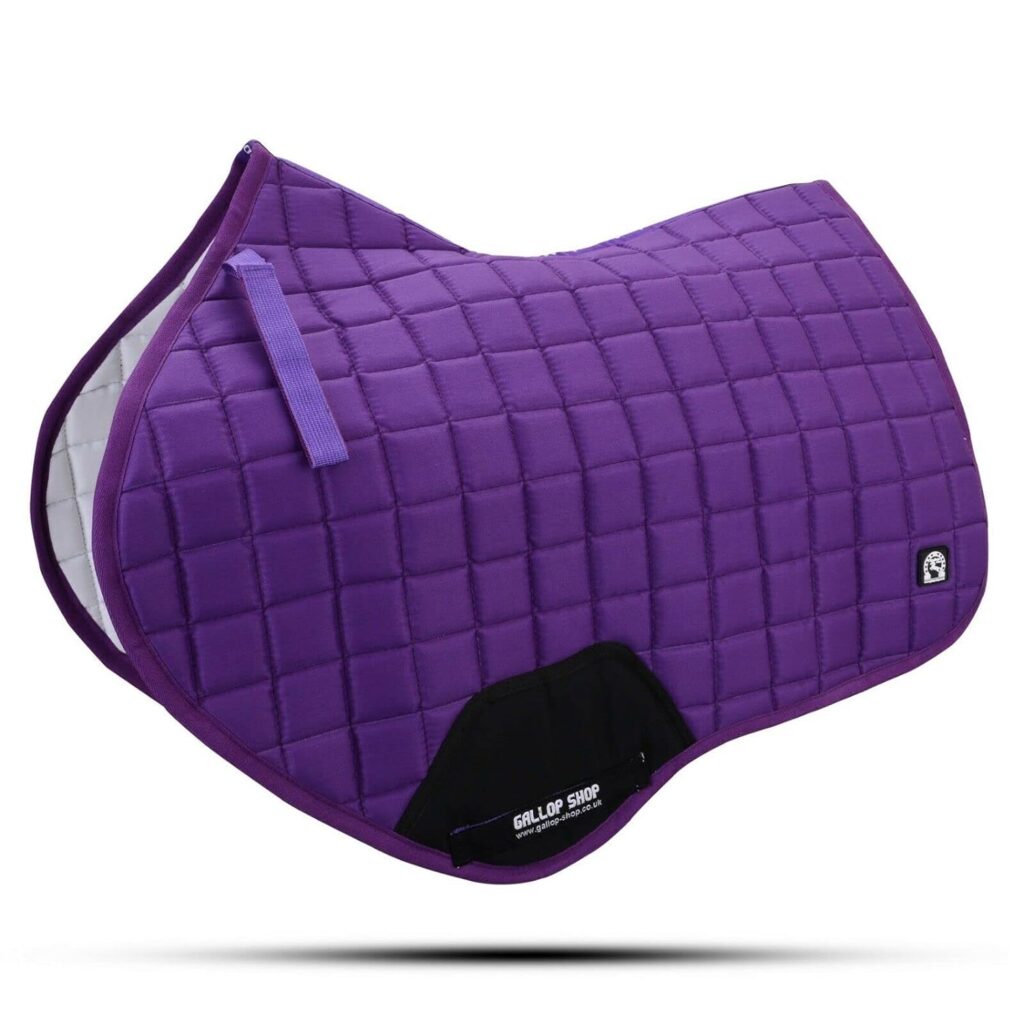 Close Contact Jumping Saddle Cloth Numnah Saddle Pads (Cob/Pony, Purple)