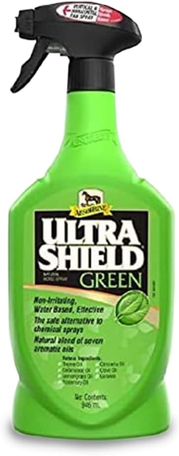 Tigerbox Ultra-Shield Green Fly Spray 946ml - For Horses, Ponies, Foals Dogs… (2 x 946ml Spray)