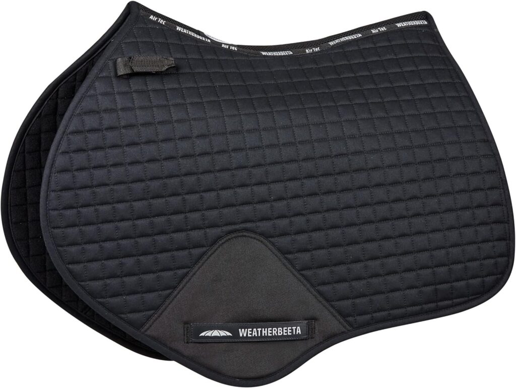 WeatherBeeta Prime Jump Shaped Saddle Pad, Black, Full