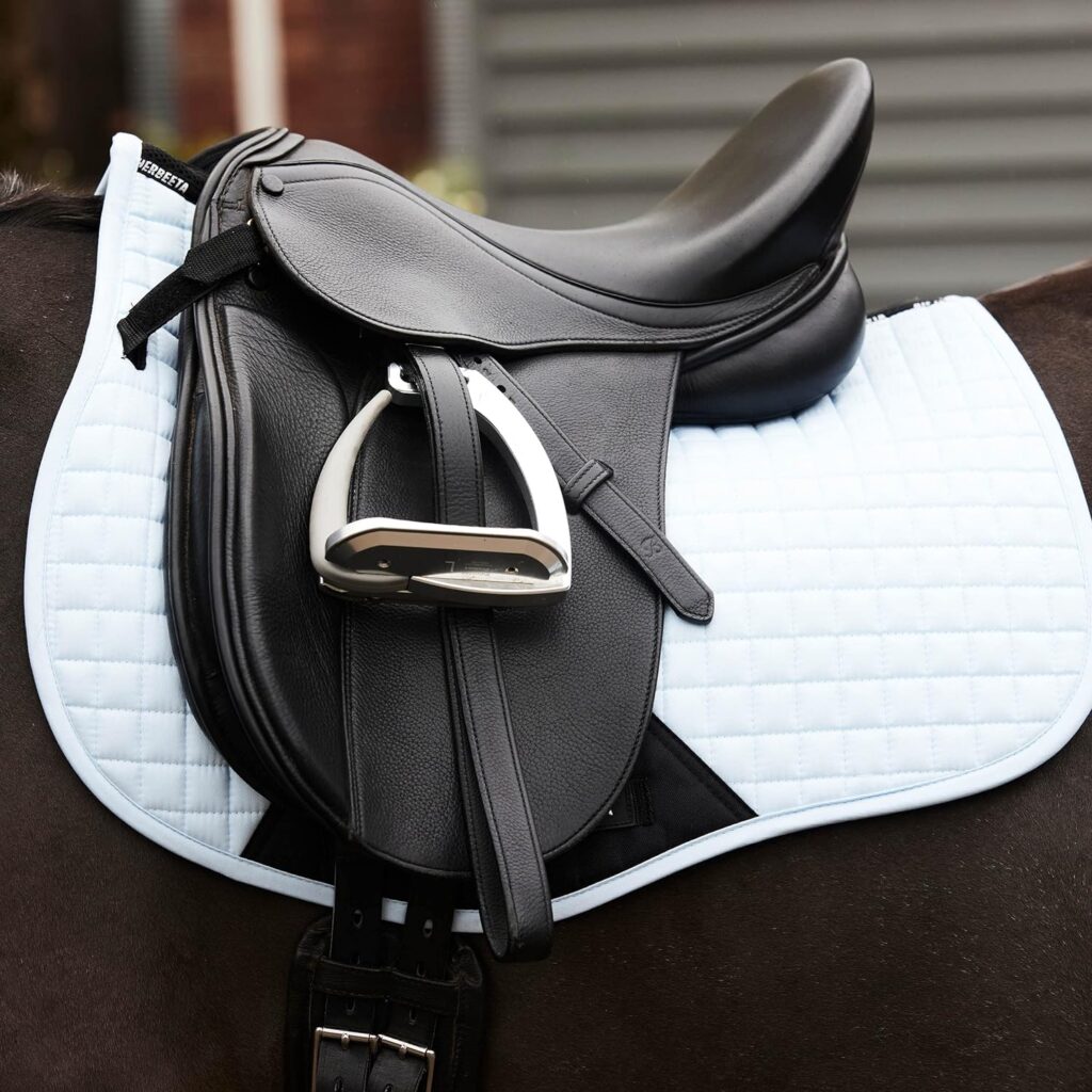 WeatherBeeta Prime Jump Shaped Saddle Pad, White, Full