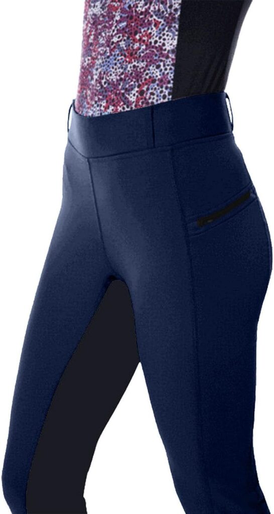 MEILIYA Womens Horse Riding Pants Breeches Exercise High Waist Sports Riding Gym Yoga Leggings Equestrian Trousers