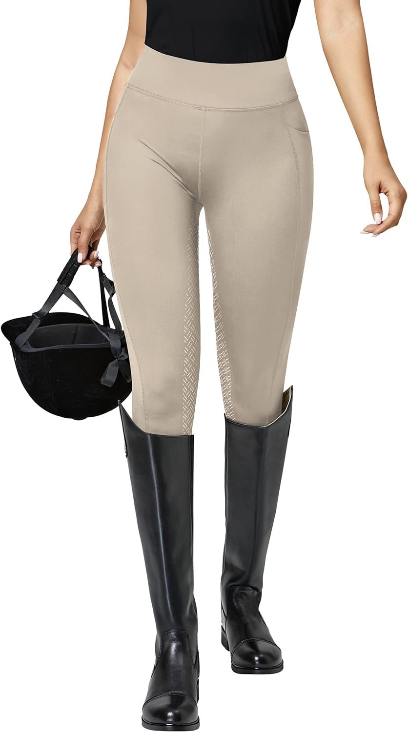 Royal Highness Ladies' Full Seat Silicone Gel Tights | Riding Warehouse - View #13