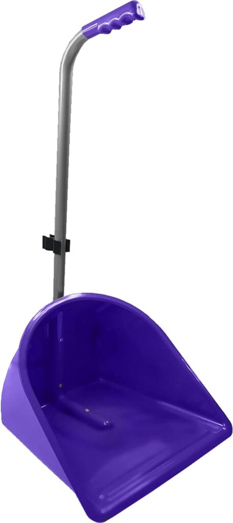 Muck Grabber Stable Mate Manure Collector Long Handle Poop Scoop Rake Stable Paddock Dock Tidy Ideal for Horse, Pony, Donkey, Dog, Leaves for Yard, Stable, Horsebox Garden - 80 cm (Purple)