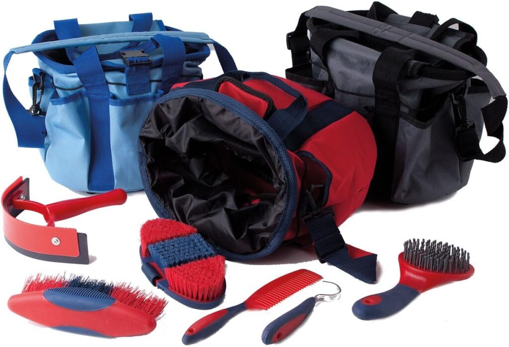 Rhinegold Grooming Bag with Kit - Blue