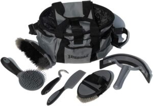 Grey Grooming Bag Kit