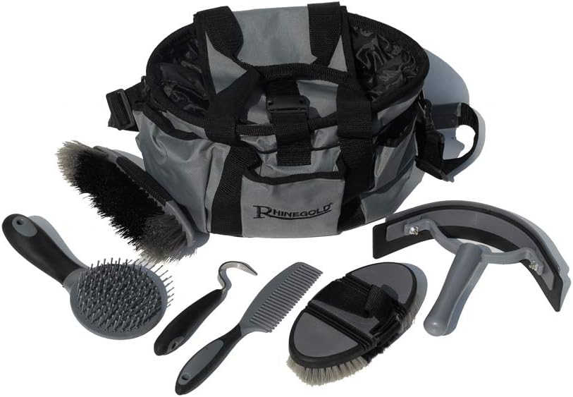 Rhinegold Grooming Bag with Kit - Grey