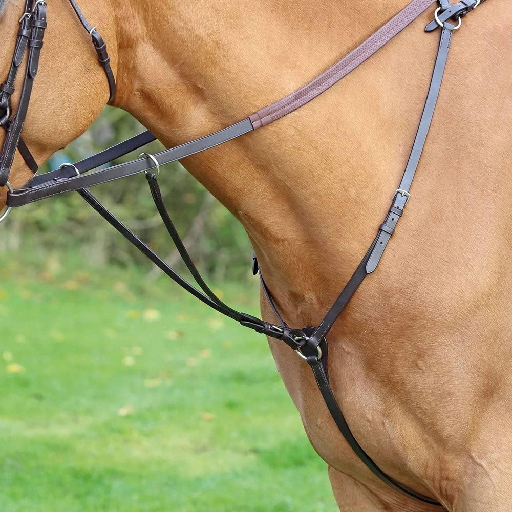 Shires Aviemore Hunt Weight Breastplate-Black Cob