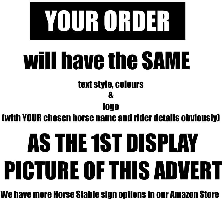 Tags4Nags Horse Name Stable Plate Purple glitter effect Design with black writing horse lover gift girl boy