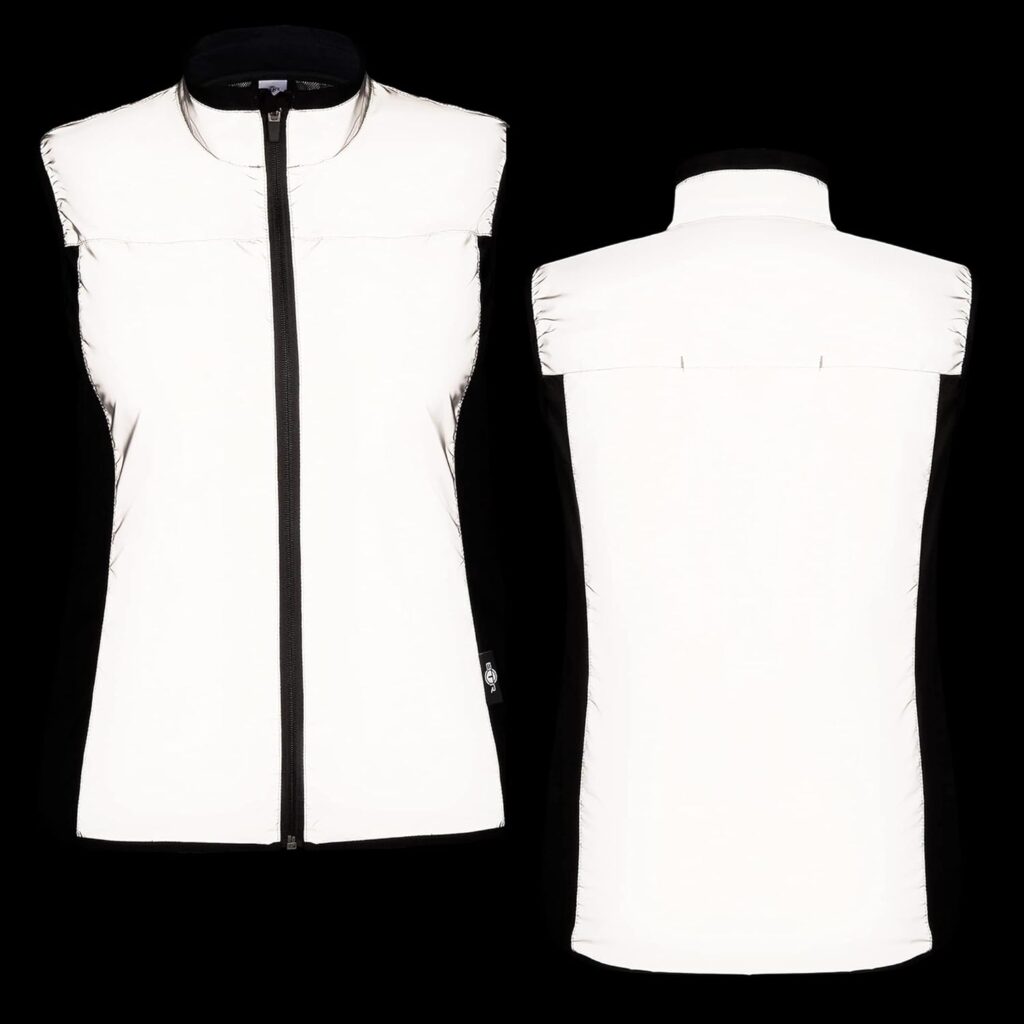 BTR Ladies Cut High Visibility Be Totally Reflective Silver High Viz Gilet - Classic Style