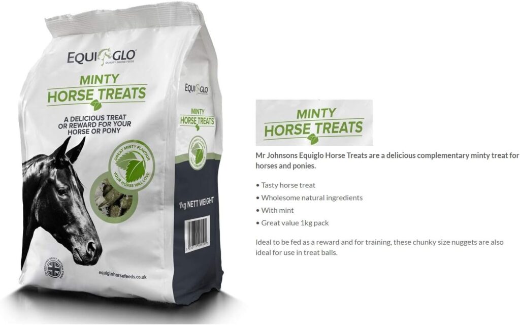 Mr Johnsons Best Horse Treats, Horse Snack, Horse Food, Delicious Minty Treat/Reward for your Horse/Ponie 1KG Pack