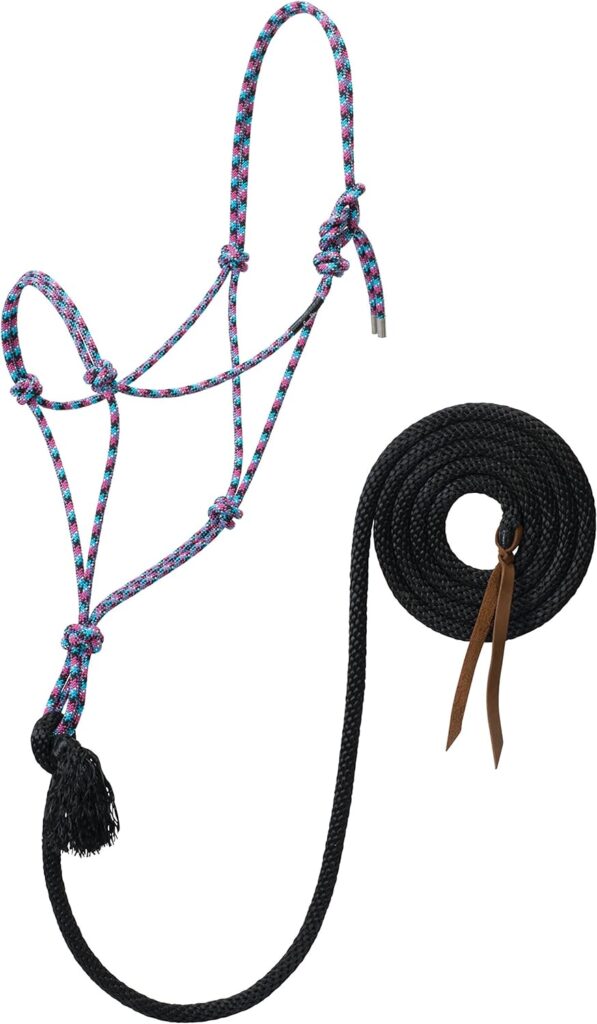 Weaver Leather Silvertip #95 Rope Halter with 12-Feet Lead