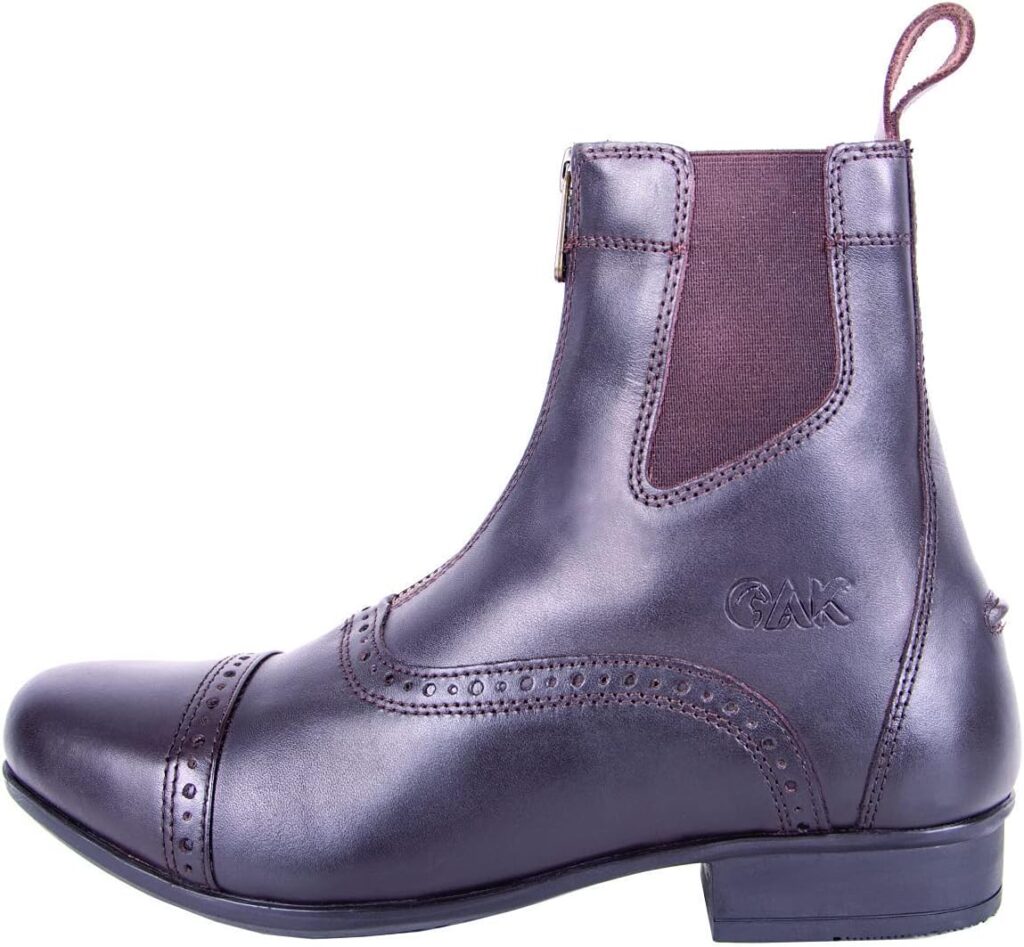 AK Hi Tec Full Grain Leather Zip-up Paddock Ankle Horse Riding Boots with Air System Technology AKRS-6051-03