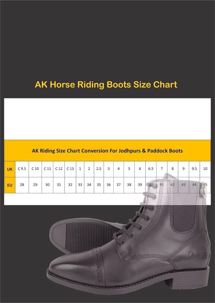 AK Hi Tec Full Grain Leather Zip-up Paddock Ankle Horse Riding Boots with Air System Technology AKRS-6051-03