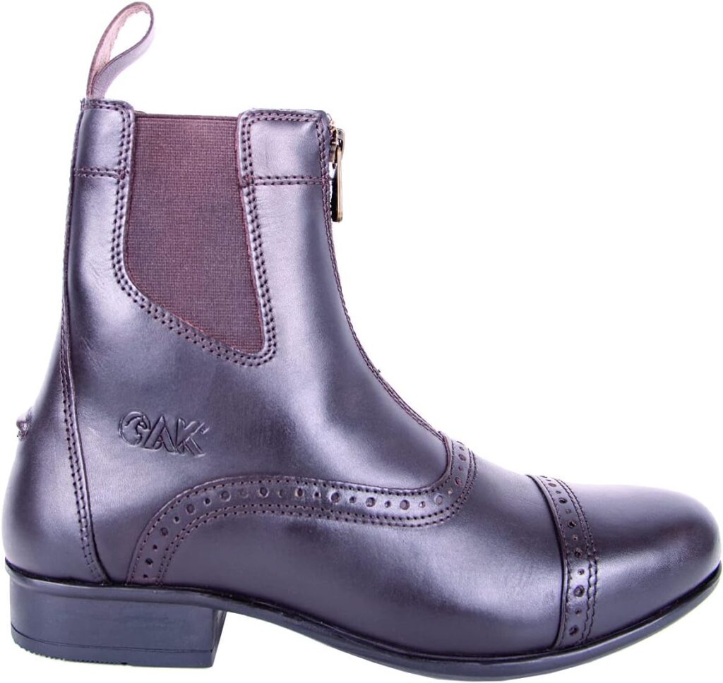 AK Hi Tec Full Grain Leather Zip-up Paddock Ankle Horse Riding Boots with Air System Technology AKRS-6051-03