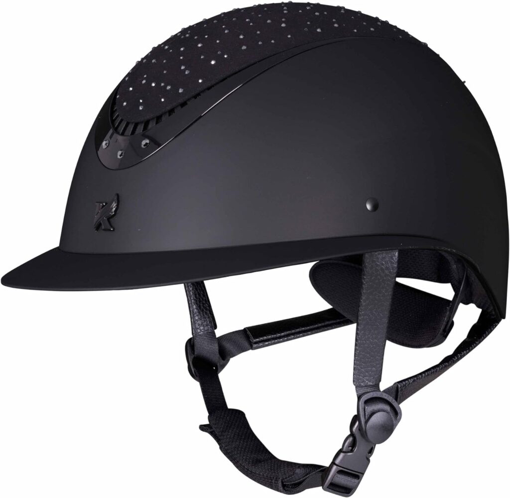 Shires Karben Viola Wide Peak Riding Hat - Black