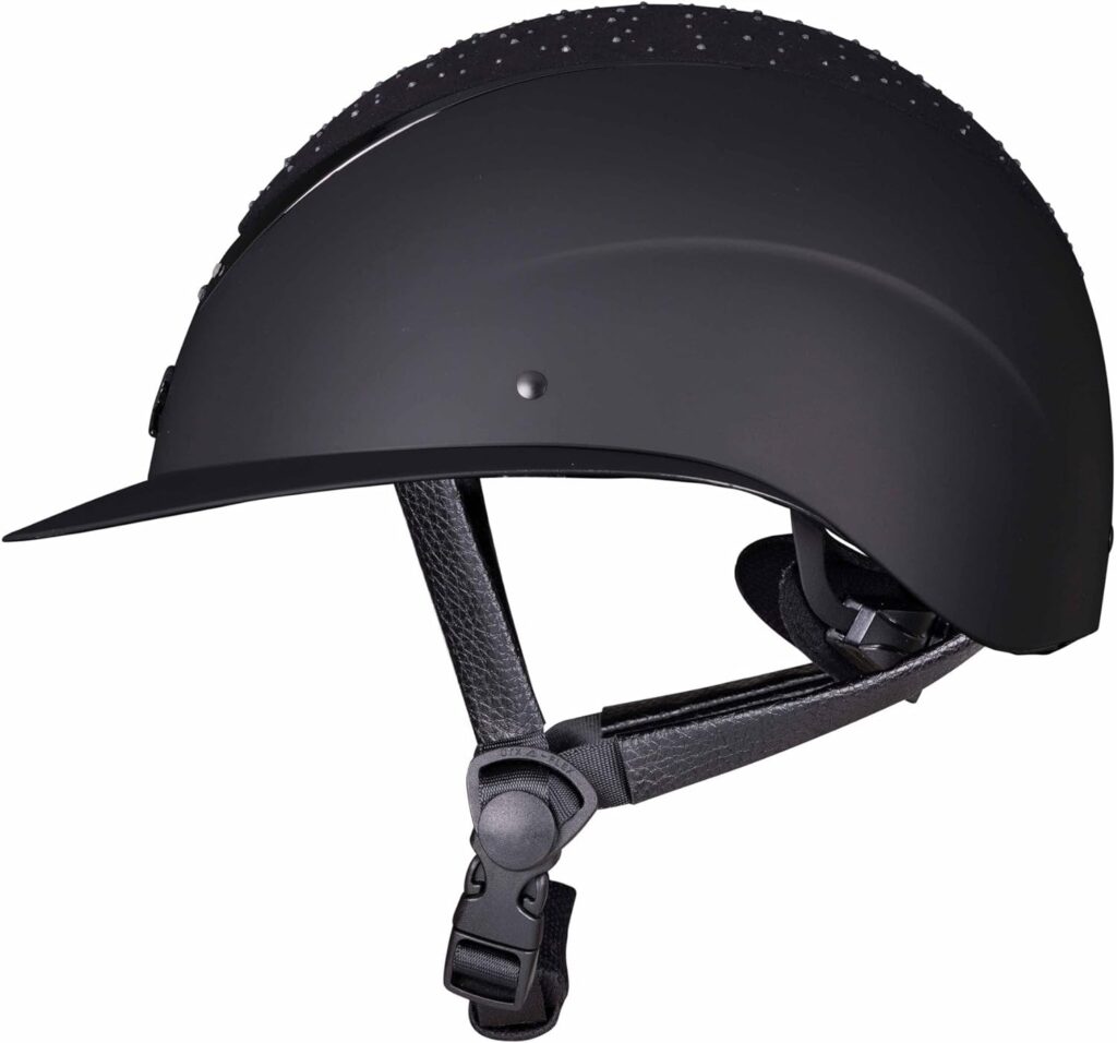 Shires Karben Viola Wide Peak Riding Hat - Black